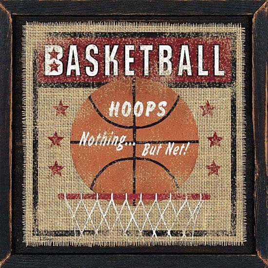 Penny Lane Publishing Basketball By Linda Spivey Art Print - 12 X 12
