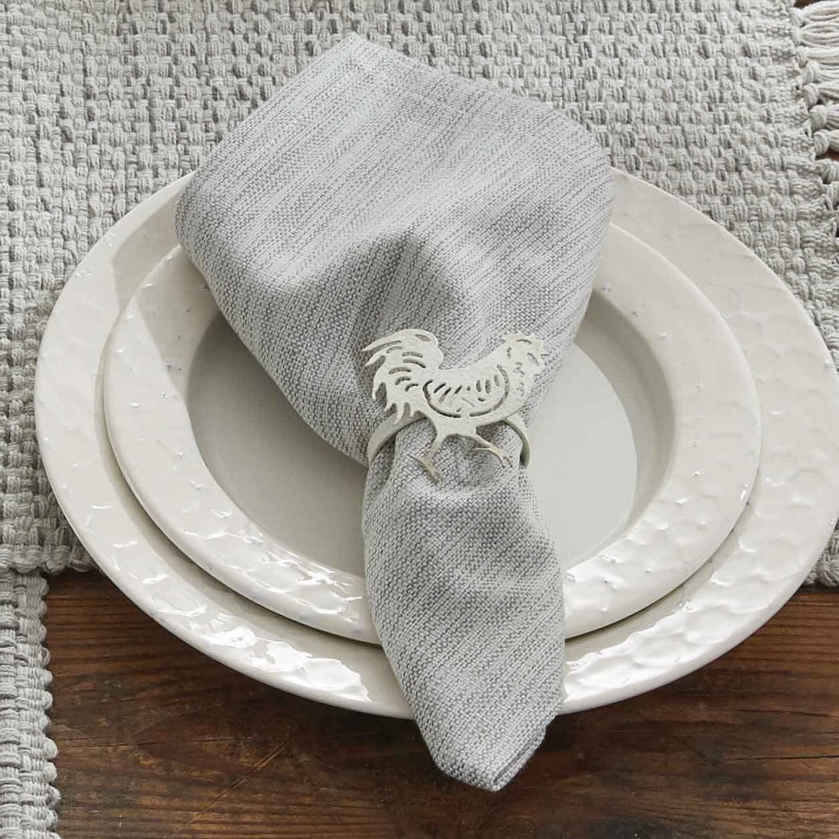 Basketweave Cotton Napkin-Park Designs-The Village Merchant