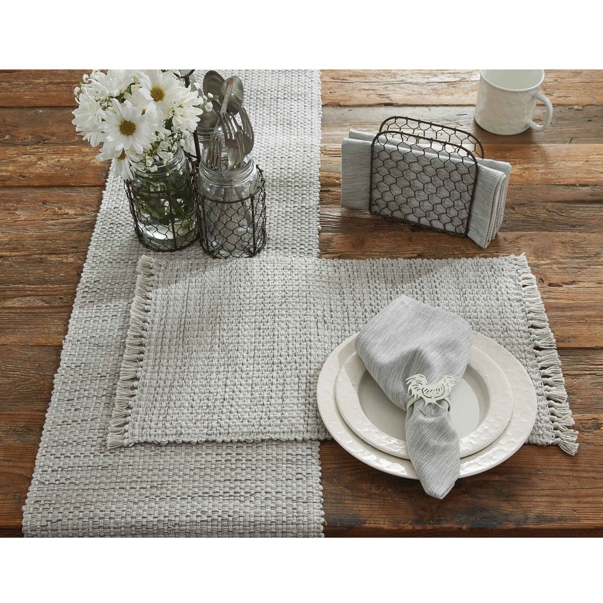 Basketweave Cotton Napkin-Park Designs-The Village Merchant