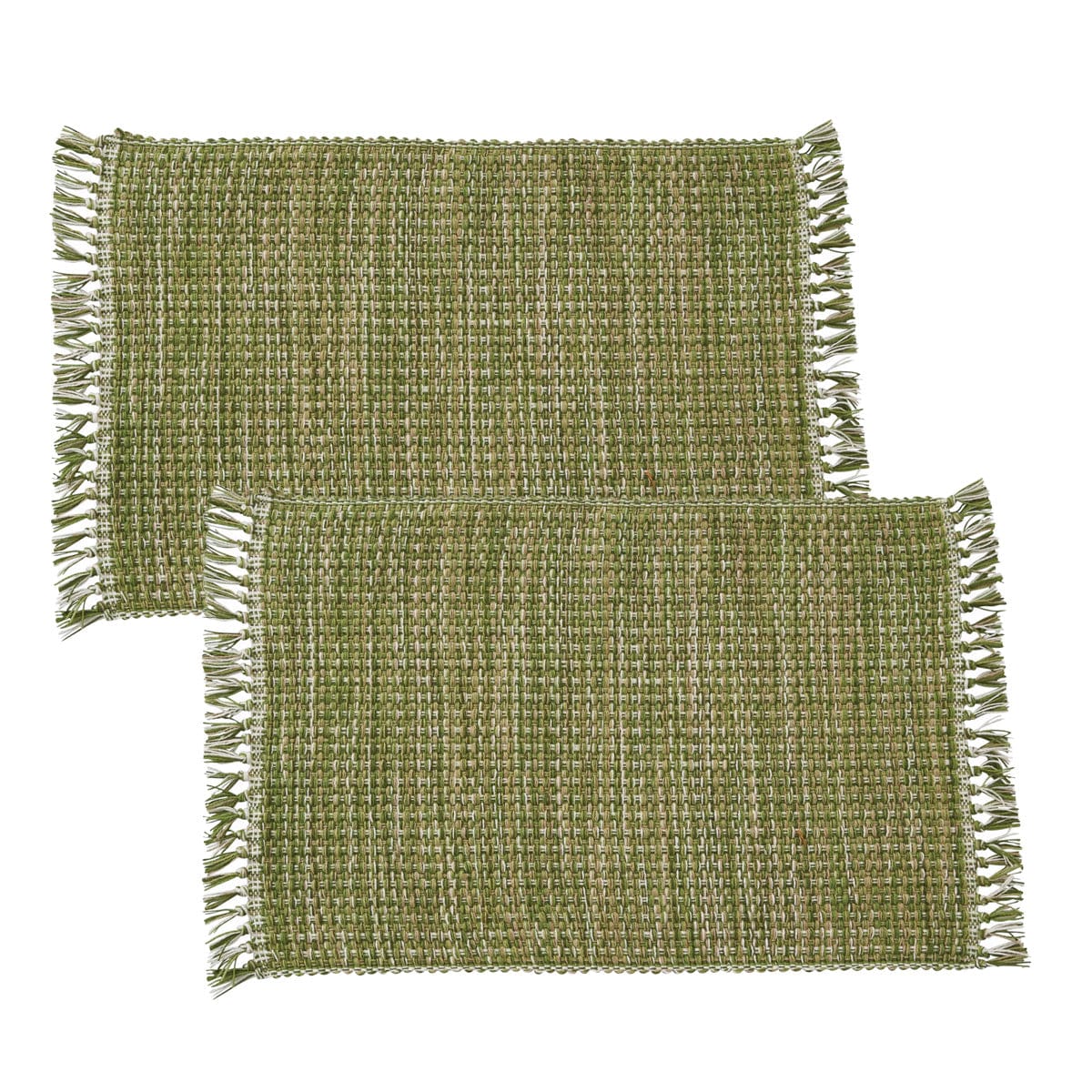 Basketweave Evergreen Placemat - Set of 2
