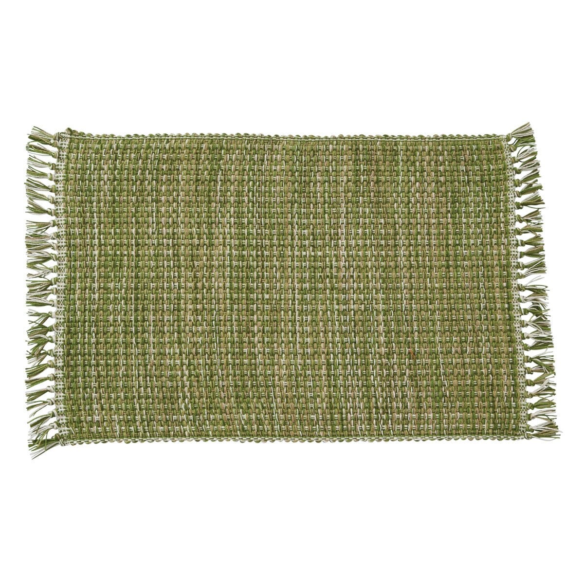 Basketweave Evergreen Placemat - Set of 2