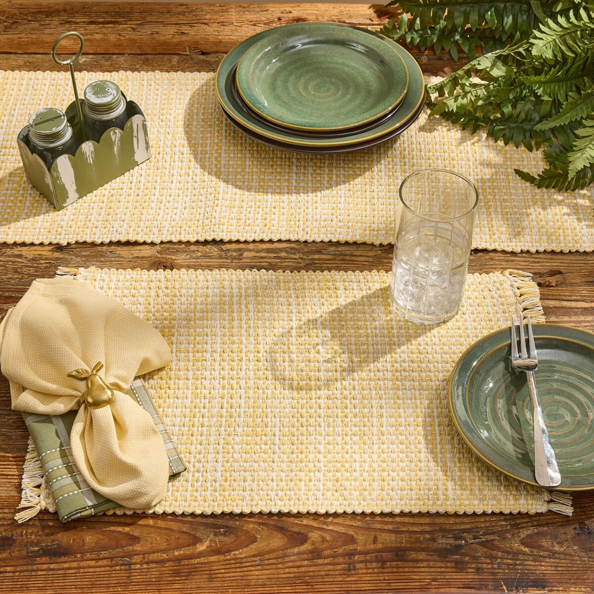 Park Designs Table Runner Basketweave Goldenrod Table Runner 54' Long