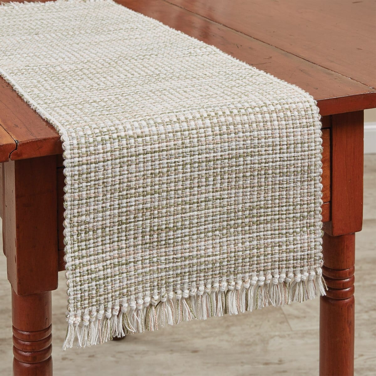 Basketweave Meadow Table Runner 36&quot; Long