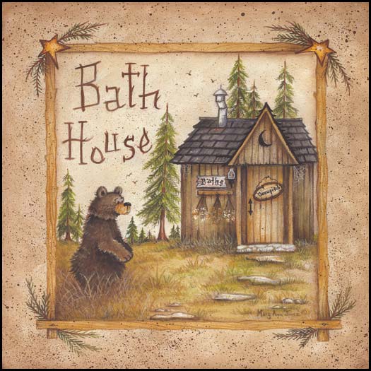Bath House By Mary Ann June Art Print - 10 X 10-Penny Lane Publishing-The Village Merchant
