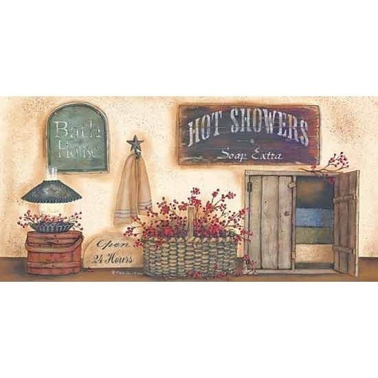 Bath House By Pam Britton Art Print - 9 X 18-Penny Lane Publishing-The Village Merchant