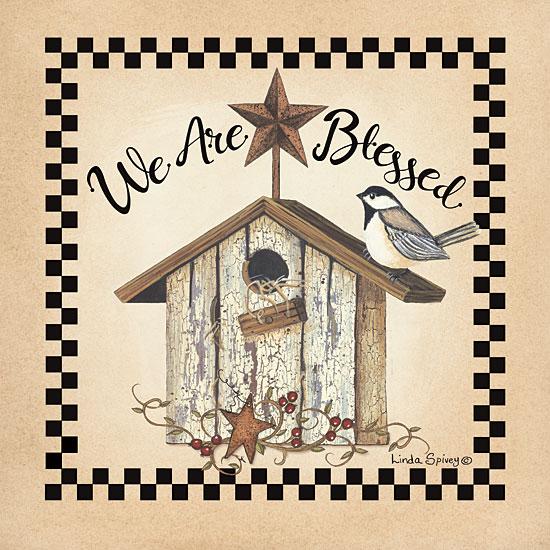 Be Are Blessed Birdhouse By Linda Spivey Art Print - 12 X 12-Penny Lane Publishing-The Village Merchant