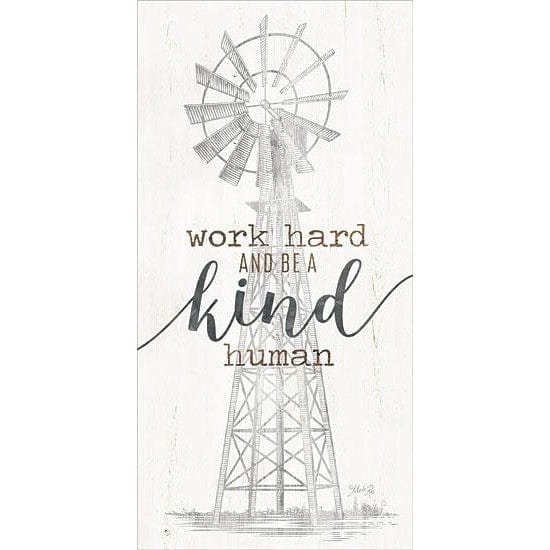 Penny Lane Publishing Be Kind Windmill By Marla Rae Art Print - 12 X 24
