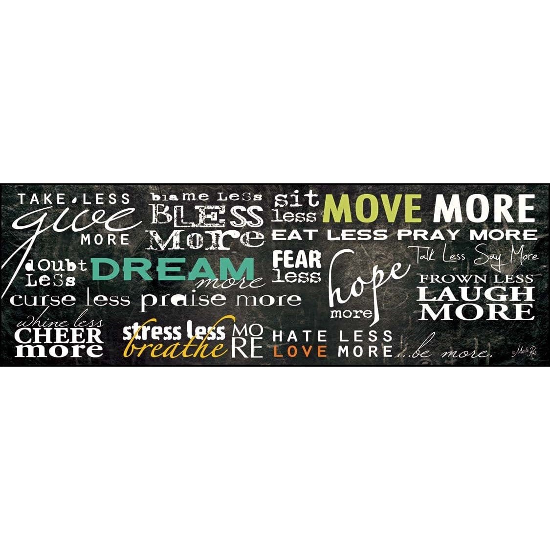 Penny Lane Publishing Be More By Marla Rae Art Print - 10 X 30