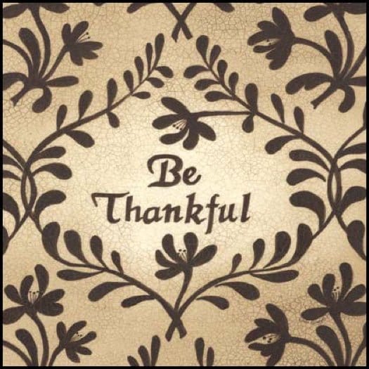 Be Thankful By Linda Spivey Art Print - 8 X 8-Penny Lane Publishing-The Village Merchant