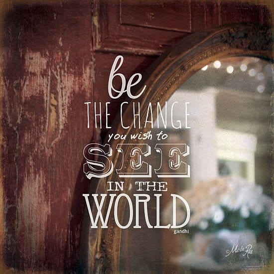 Be The Change By Marla Rae Art Print - 12 X 12-Penny Lane Publishing-The Village Merchant