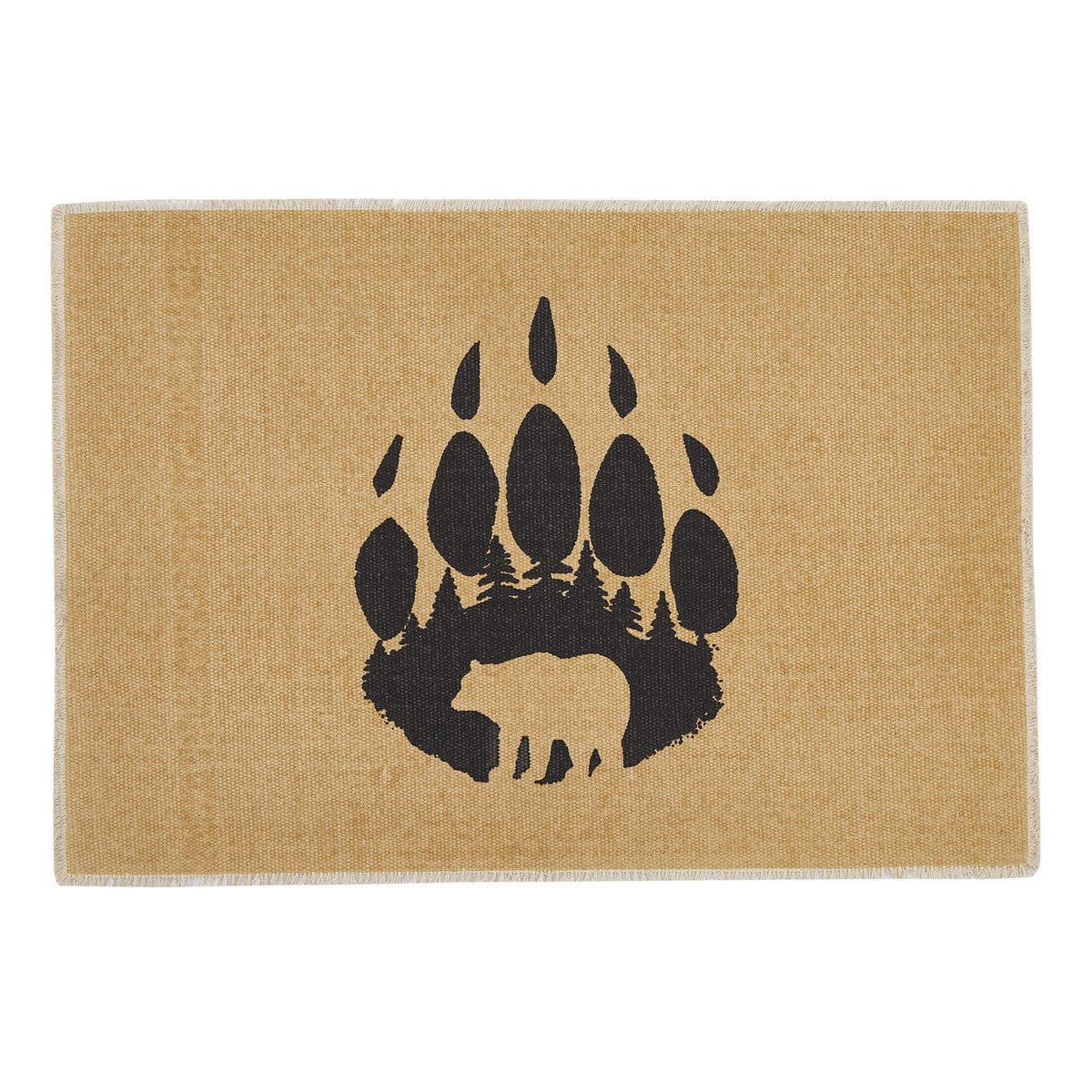 Bear Paw Printed Rug 24&quot; X 36&quot; Rectangle