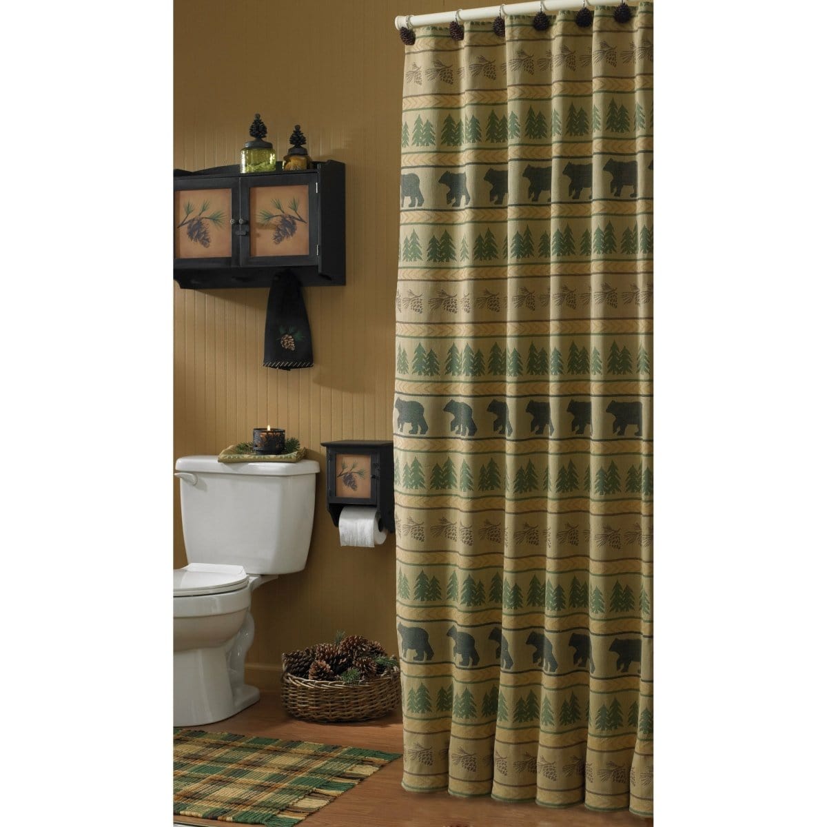 Bear Tracks Shower Curtain-Park Designs-The Village Merchant