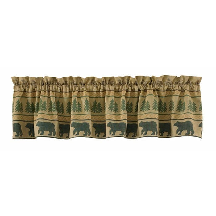 Bear Tracks Valance Lined-Park Designs-The Village Merchant