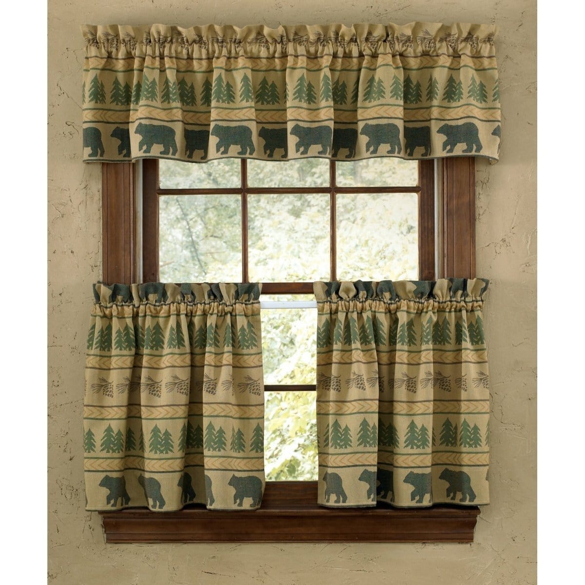 Bear Tracks Valance Lined-Park Designs-The Village Merchant