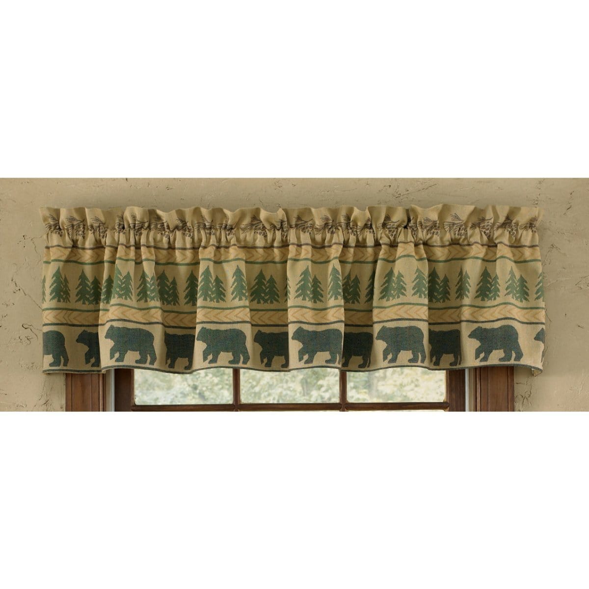 Bear Tracks Valance Lined-Park Designs-The Village Merchant