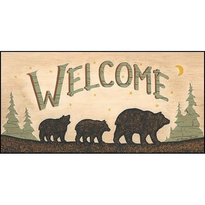 Bear Welcome By Becca Barton Art Print - 10 X 20-Penny Lane Publishing-The Village Merchant