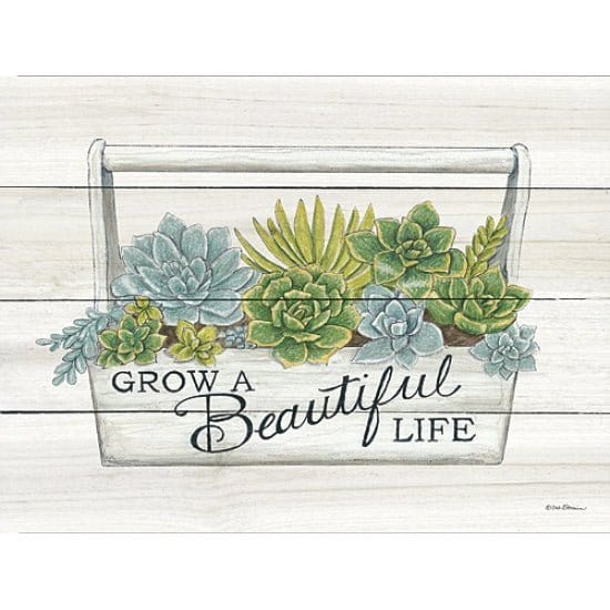 Penny Lane Publishing Beautiful Life Succulents By Deb Strain Art Print - 12 X 16