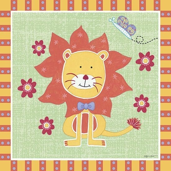 Penny Lane Publishing Beetle & Bob Happy Lion By Annie La Point Art Print - 12 X 12