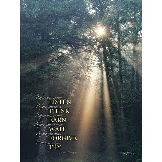Penny Lane Publishing Before You... By Lori Deiter Art Print - 18 X 24