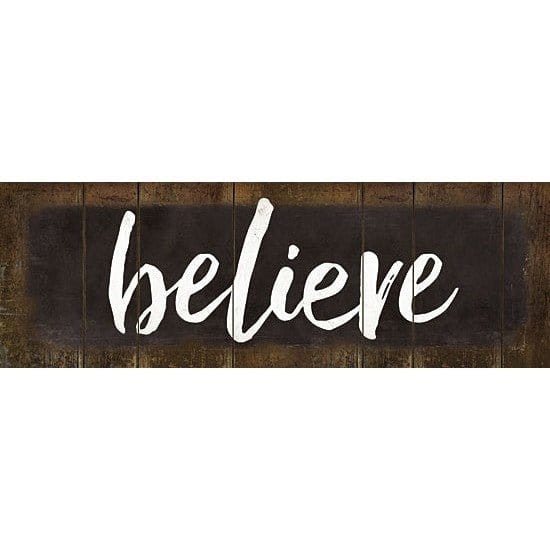 Penny Lane Publishing Believe By Marla Rae Art Print - 6 X 18