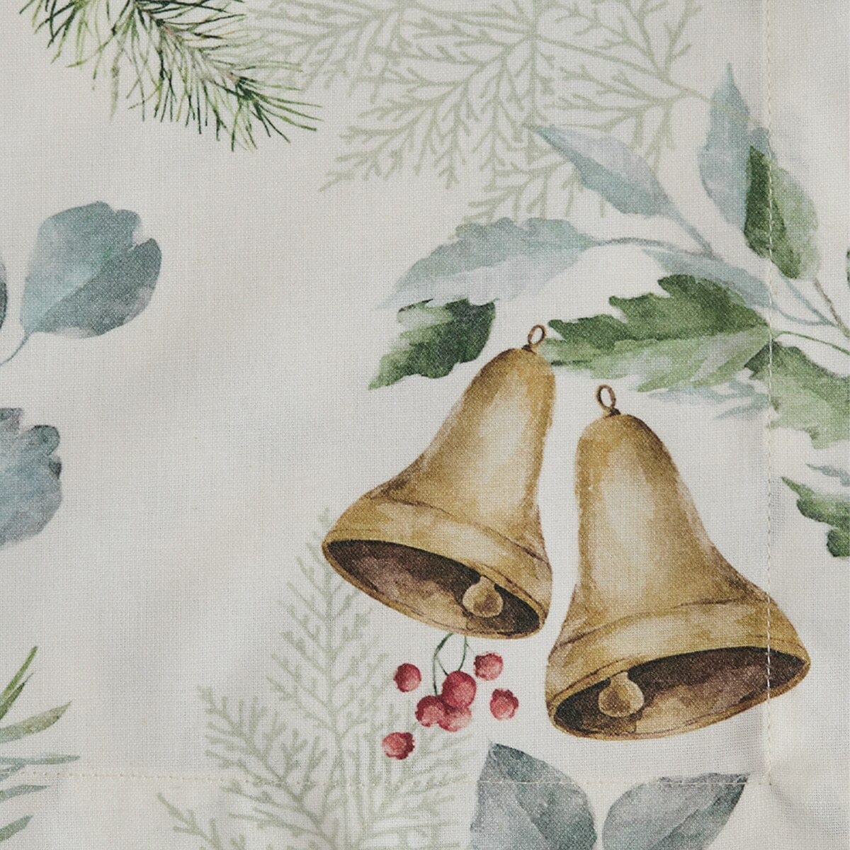 Bells Of Christmas Printed Napkin Set of 2