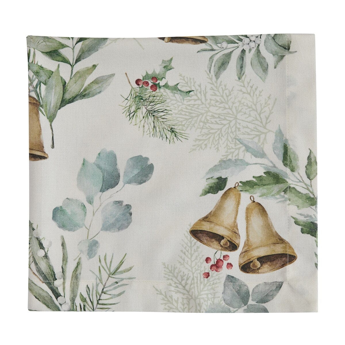 Bells Of Christmas Printed Napkin Set of 2