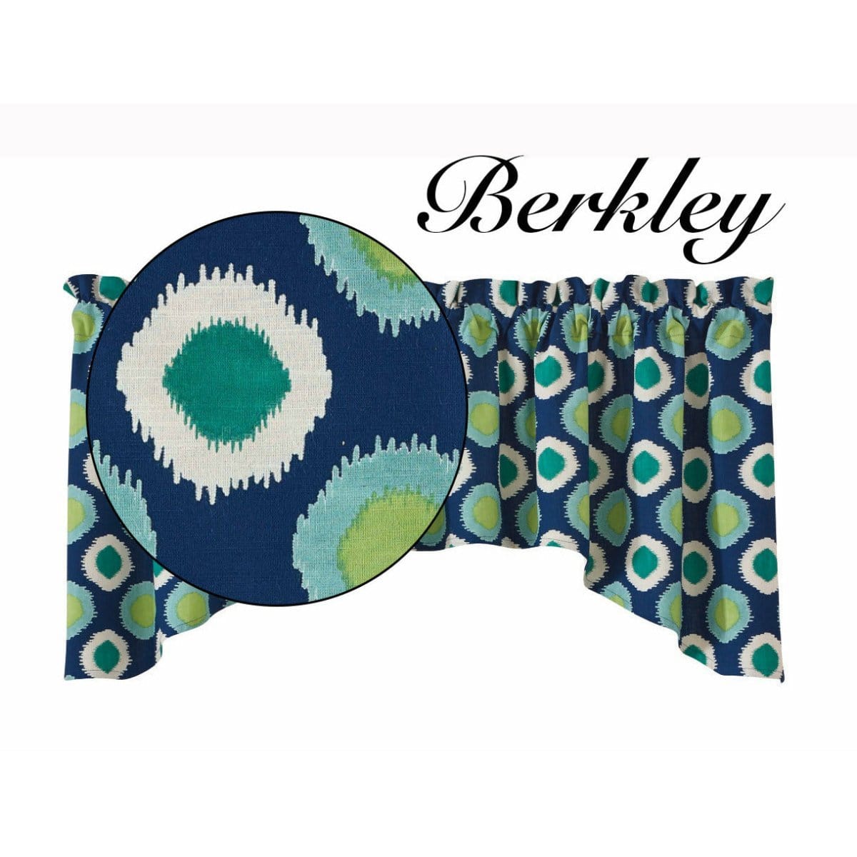 Berkley Dot Jabot Valance Lined-Park Designs-The Village Merchant