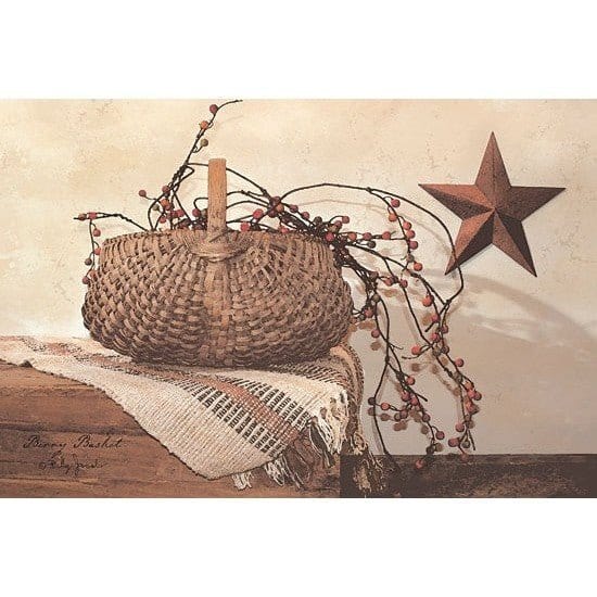 Penny Lane Publishing Berry Basket By Billy Jacobs Art Print - 12 X 18