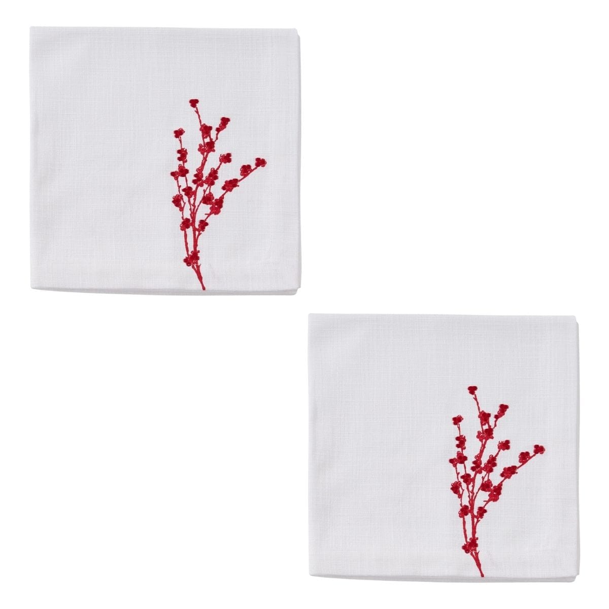 Berry Elegance Embroidered Patricia Heaton Home Napkin Set of 2
