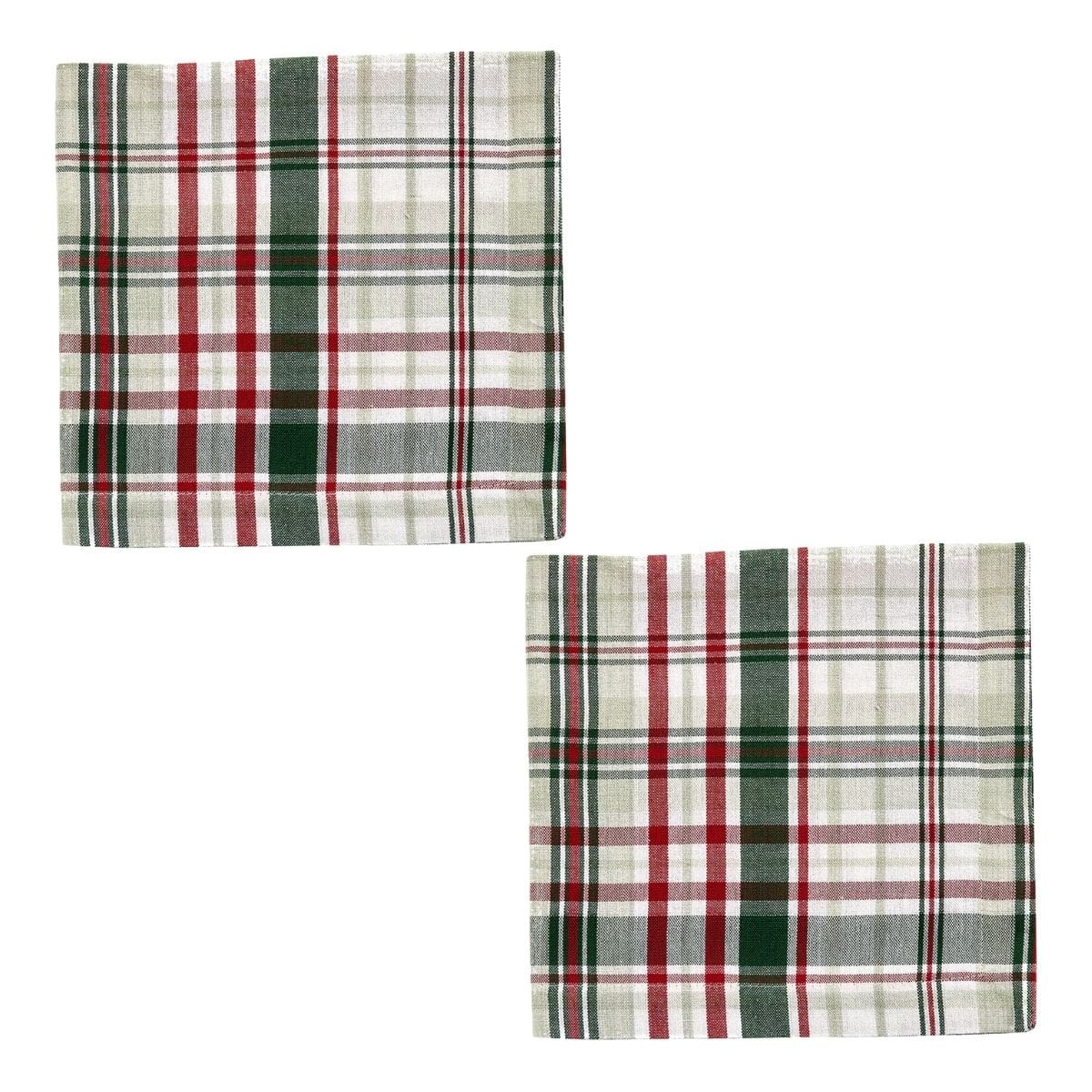 Berry Frost Plaid Napkin Set of 2