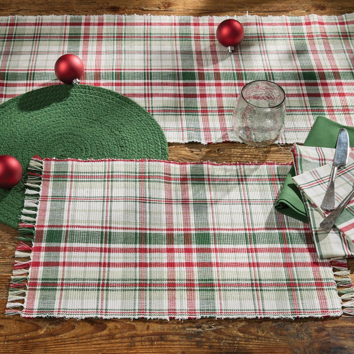Berry Frost Plaid Placemat Set of 2