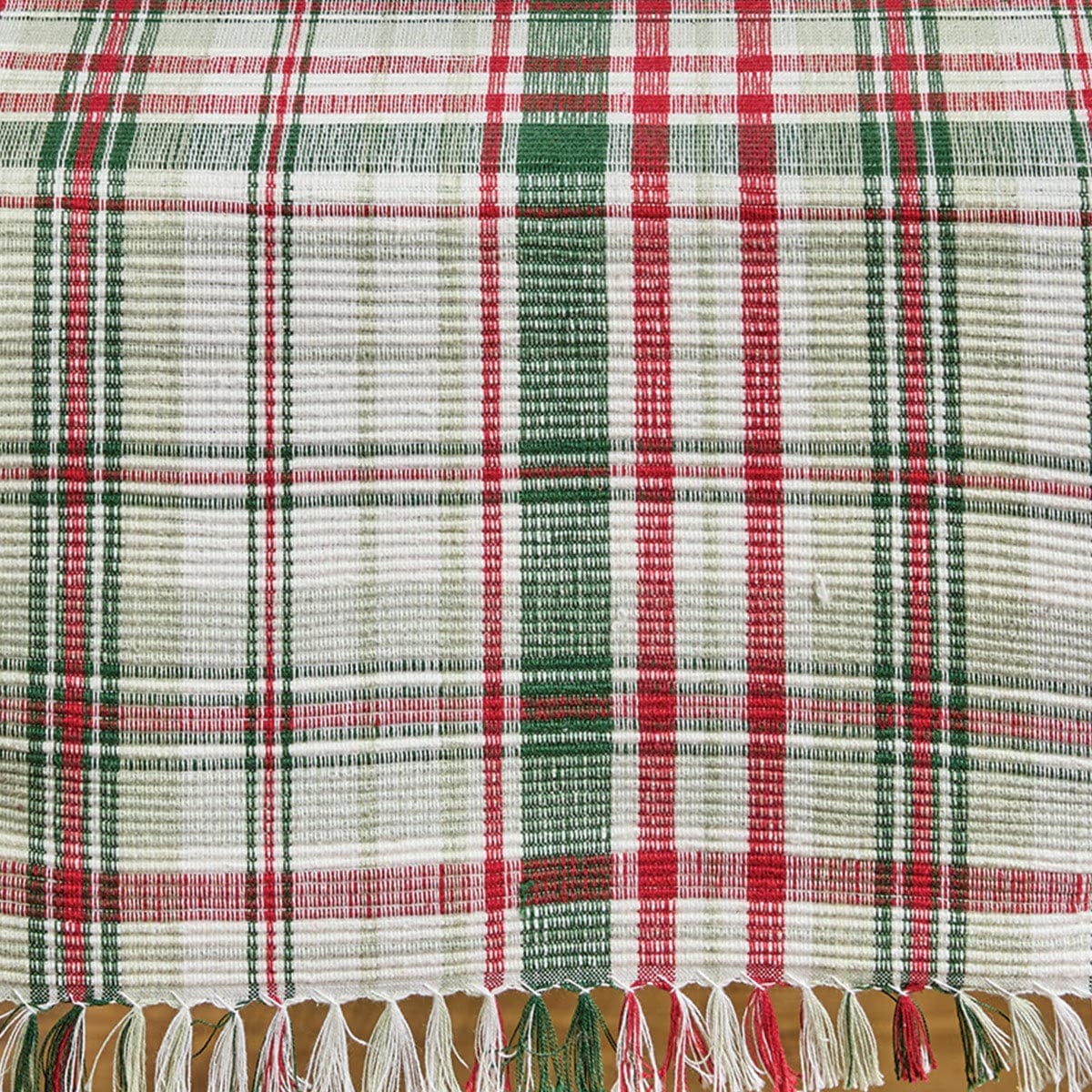 Berry Frost Plaid Table Runner 72" Long