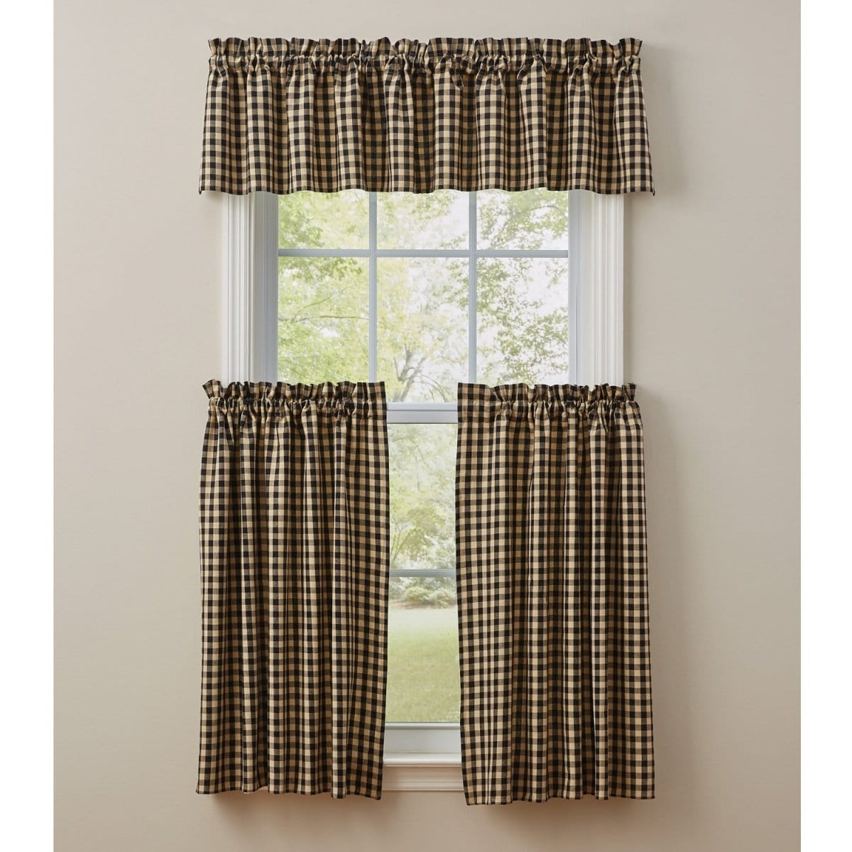 Berry Gingham Valance lined-Park Designs-The Village Merchant