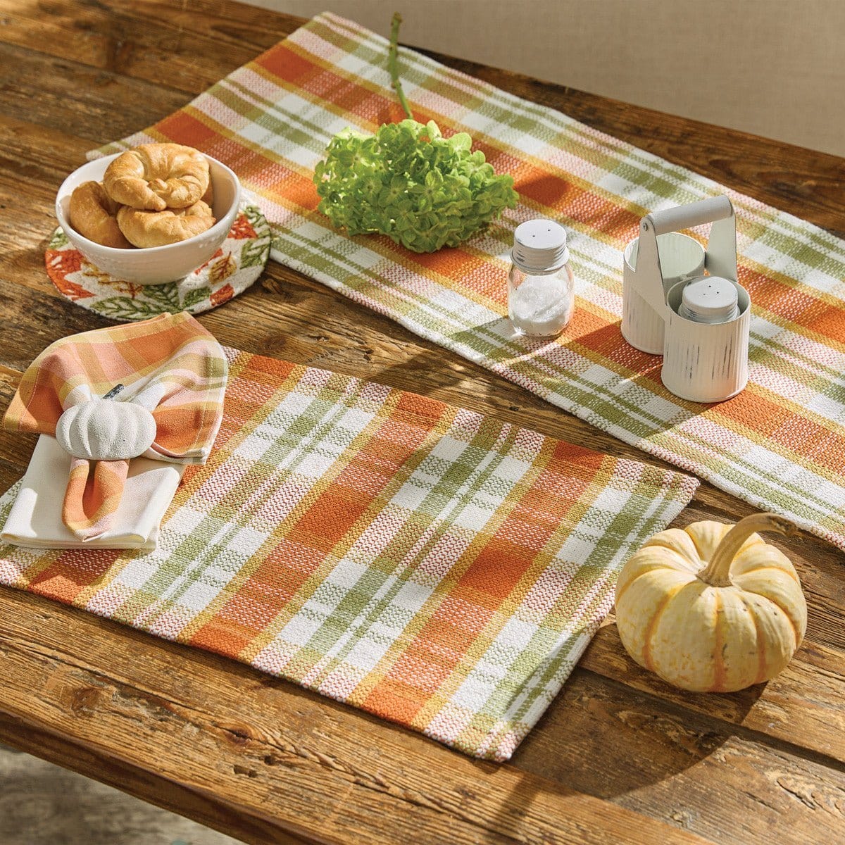 Bittersweet Plaid Table Runner 36" Long-Park Designs-The Village Merchant