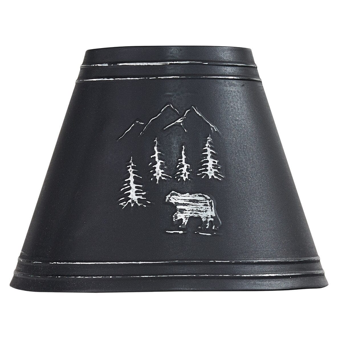 Black Bear Embossed Metal Lamp Shade - 3 Sizes