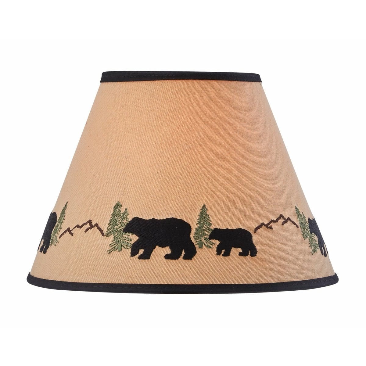 Black Bear Fabric Lamp Shade 10" Diameter-Park Designs-The Village Merchant