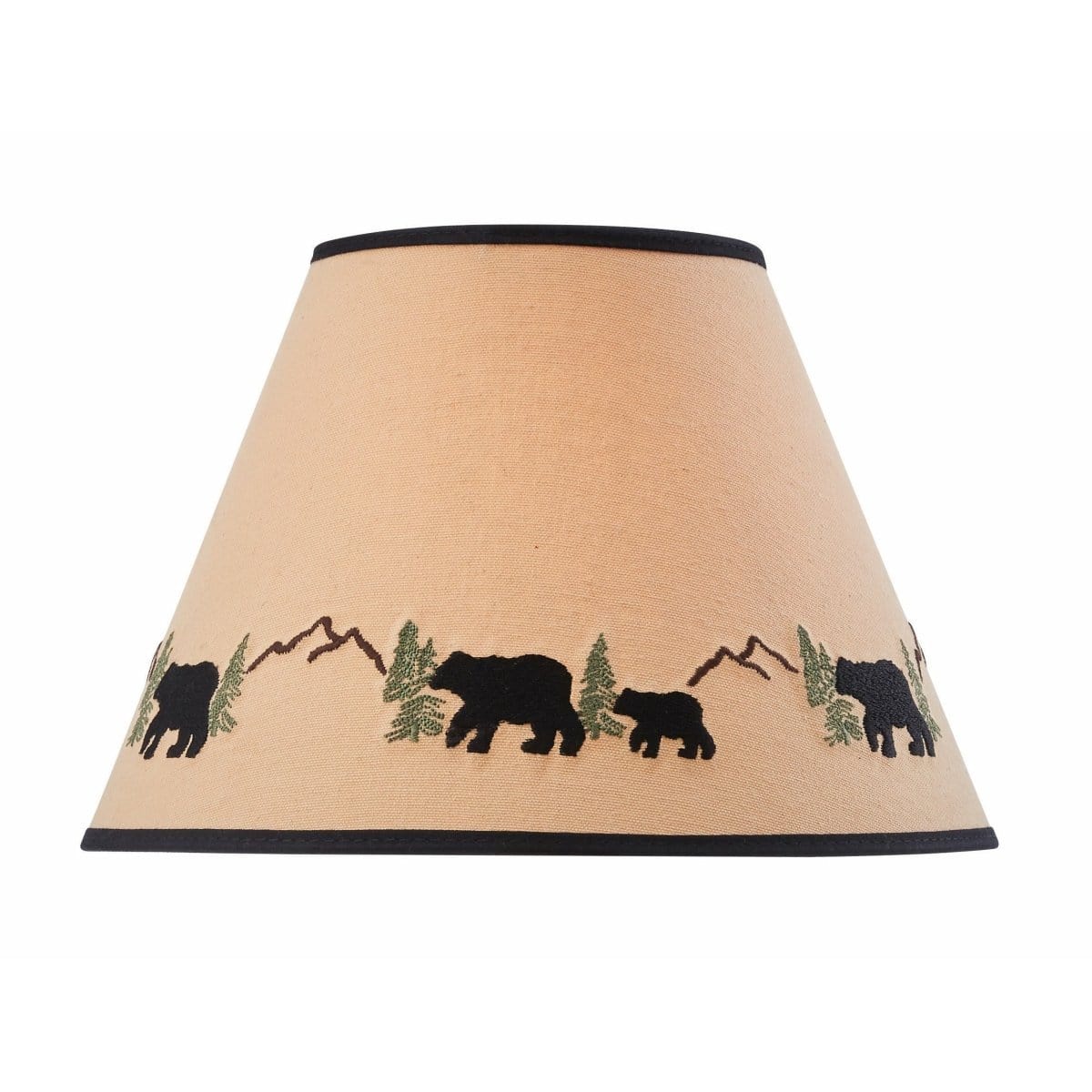 Black Bear washer Fabric Lamp Shade 12&quot; Diameter-Park Designs-The Village Merchant