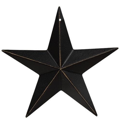 Black Painted Metal Barn Stars - Available In 3 Sizes