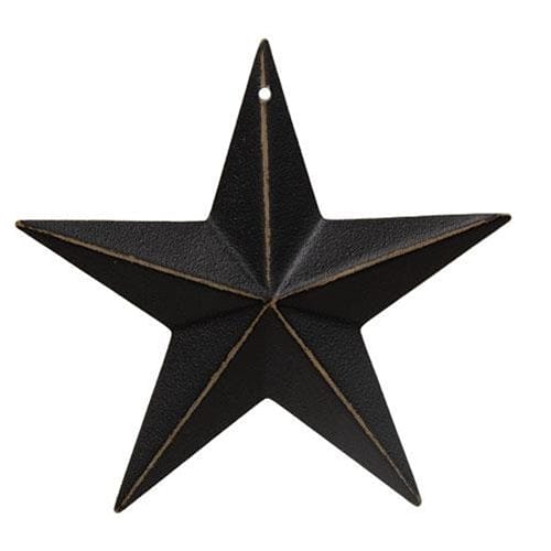 Black Painted Metal Barn Stars - Available In 3 Sizes