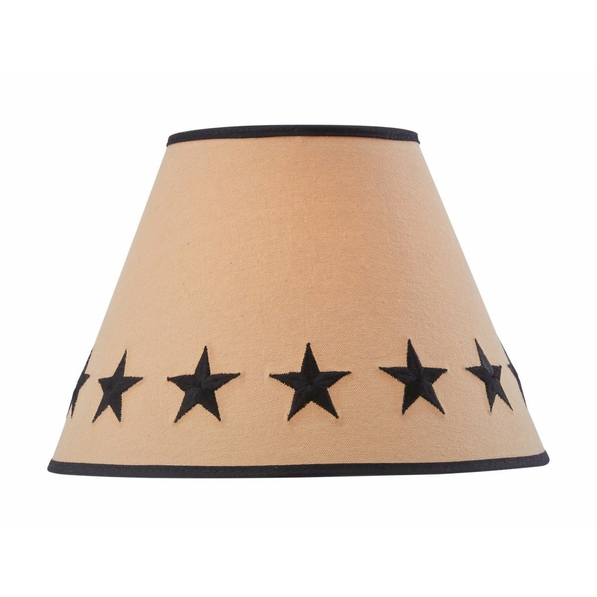 Black Star Fabric Lamp Shade 12" Diameter-Park Designs-The Village Merchant