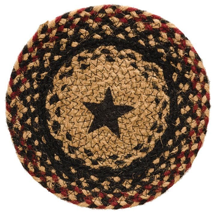 Blackberry Star Braided Trivet Round-Craft Wholesalers-The Village Merchant