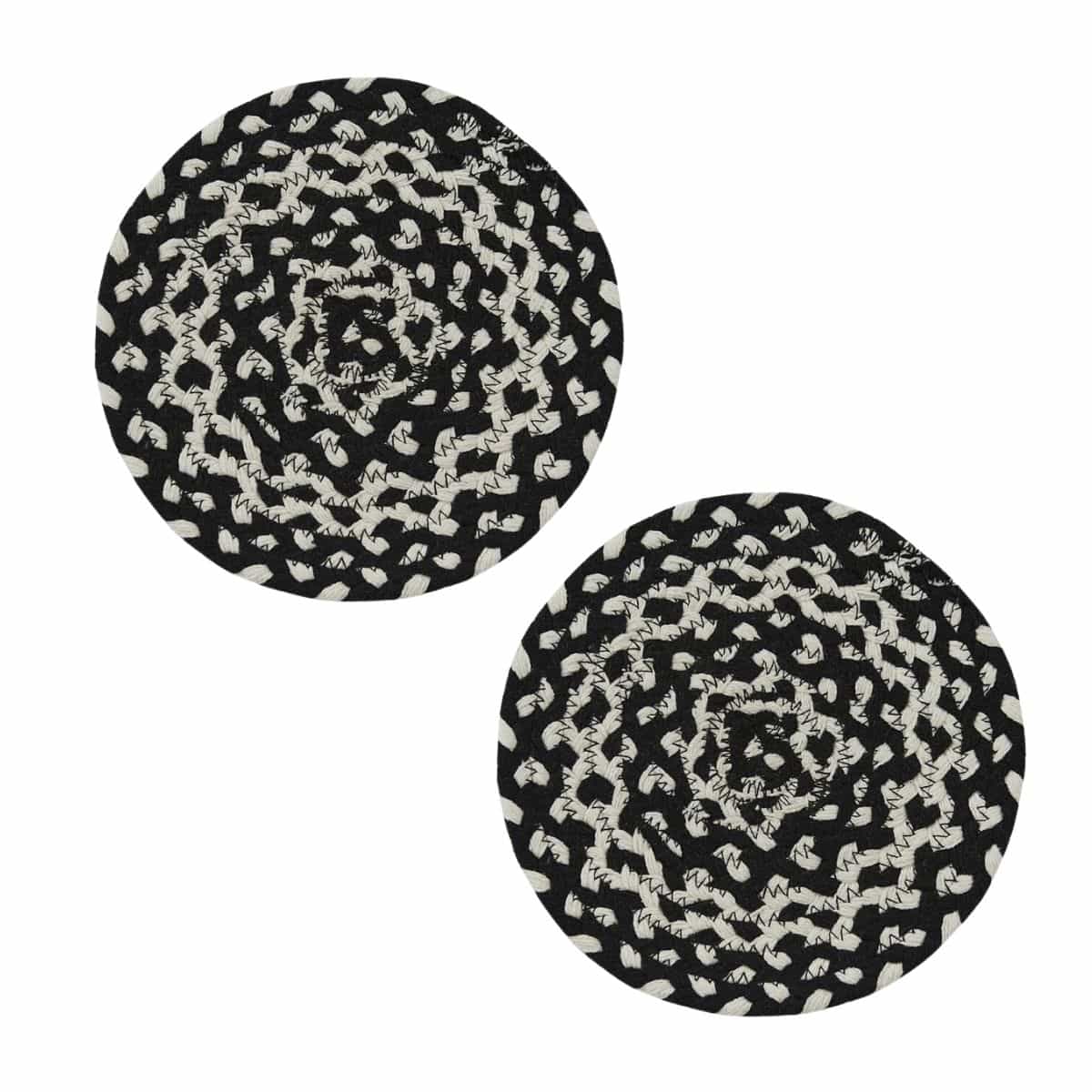 Park Designs Blacksburg Braided Trivet 8" Diameter Round Set of 2