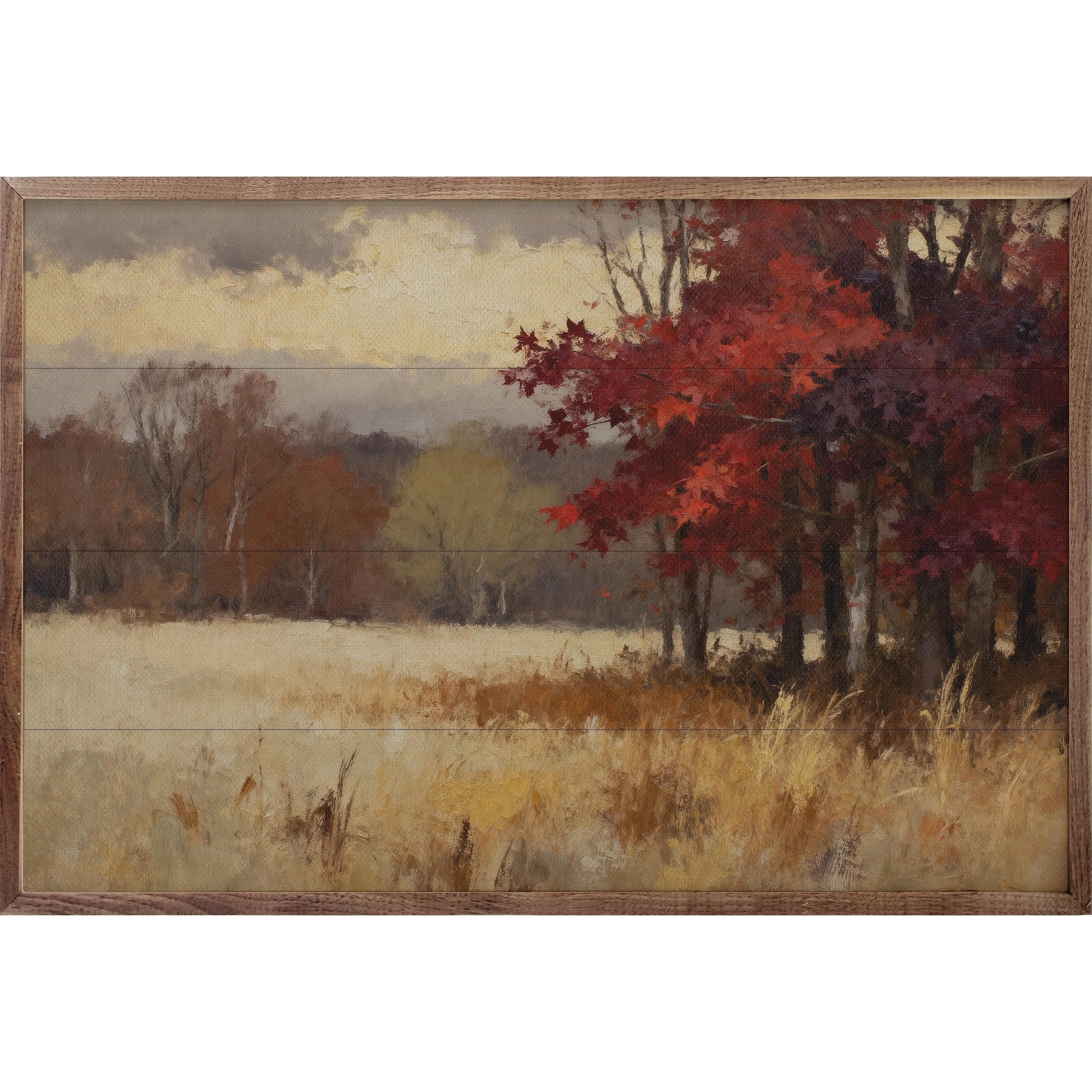 Kendrick Home Walnut Frames 8x5 Blaze Maples In The Timber Printed and Framed Wall Sign