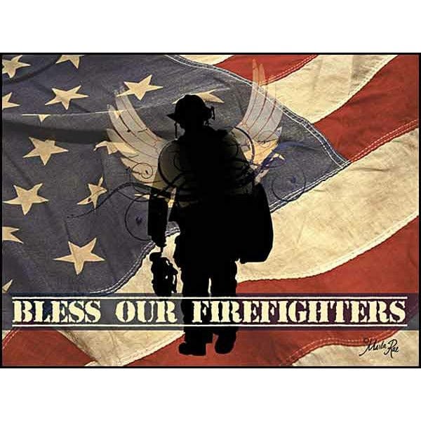 Bless Our Firefighters By Marla Rae Art Print - 12 X 16-Penny Lane Publishing-The Village Merchant