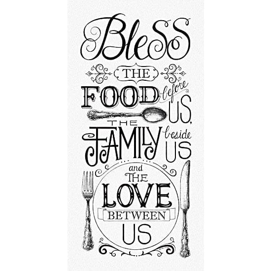 Penny Lane Publishing Bless This Food By Deb Strain Art Print - 9 X 18