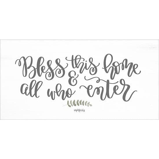 Penny Lane Publishing Bless This Home & All Who Enter By Imperfect Dust Art Print - 9 X 18