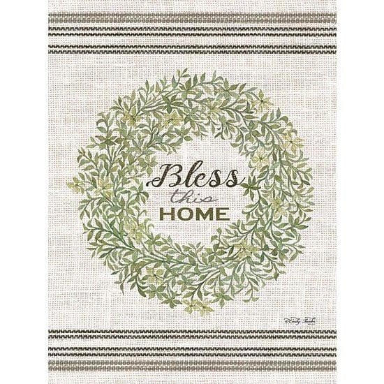 Bless This Home Wreath By Cindy Jacobs Art Print - 12 X 16-Penny Lane Publishing-The Village Merchant