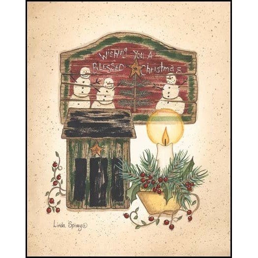 Blessed Christmas By Linda Spivey Art Print - 8 X 10-Penny Lane Publishing-The Village Merchant