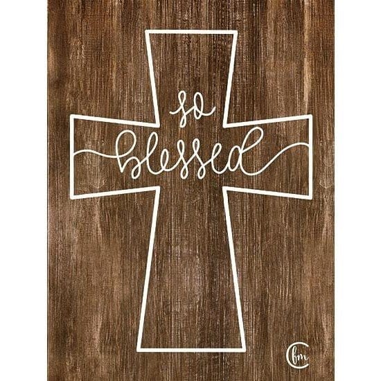 Penny Lane Publishing Blessed Cross By Fearfully Made Creations Art Print - 12 X 16