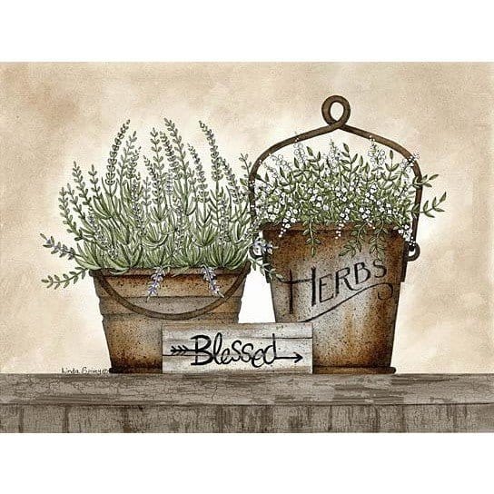 Penny Lane Publishing Blessed Herbs By Linda Spivey Art Print - 12 X 16